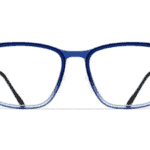 Bright blue Blackfin glasses frames